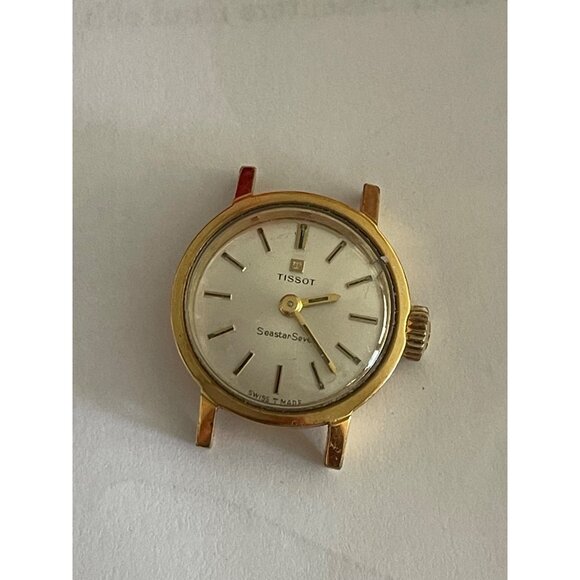 1/20 10K Gold Filled Vintage Tissot "Seastar" Swiss Watch Face Working - Picture 2 of 7